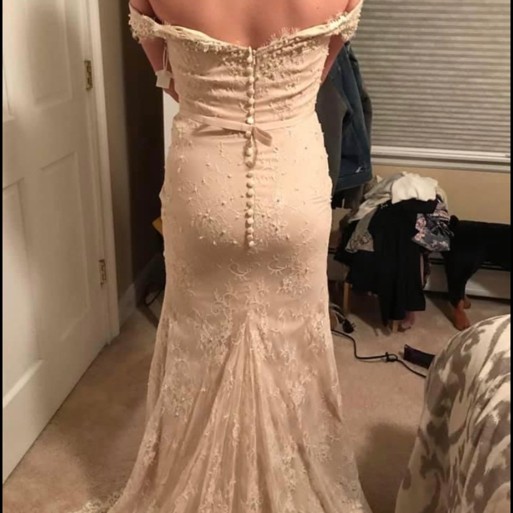 Champagne gown. Brand new with tags, never worn.